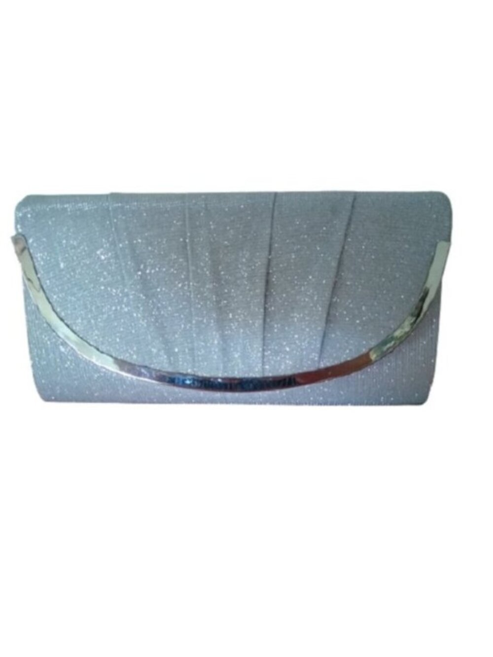Blush Silver Evening Clutch Crossbody Bag